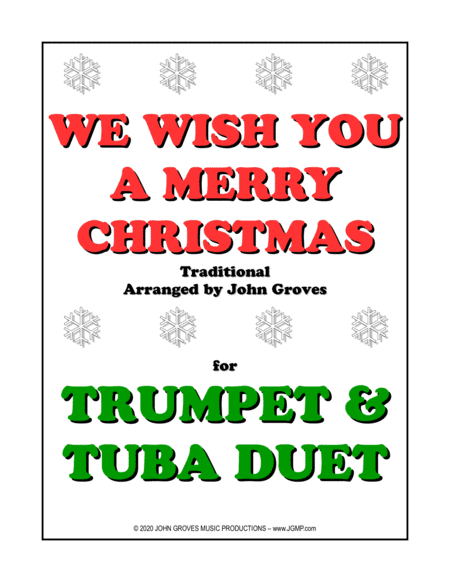 We Wish You A Merry Christmas - Trumpet & Tuba Duet (arr. John Groves)