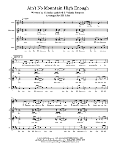 Ain't No Mountain High Enough (arr. BK Riha / Brandy Kay Riha)