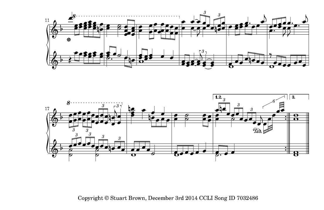 On That Cross (Piano part ONLY)