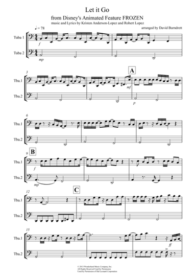 Let It Go (from Frozen) (arr. David Burndrett)