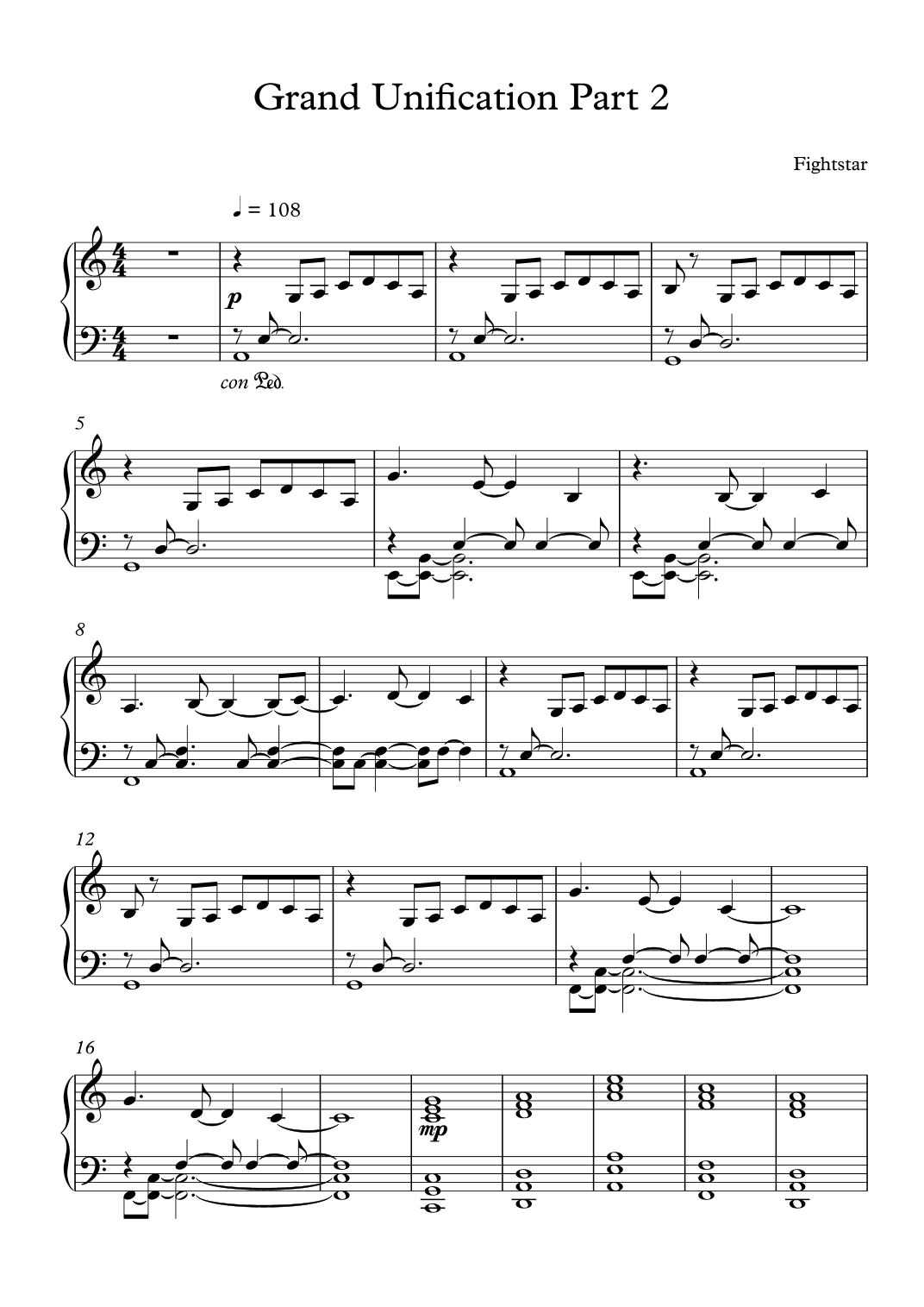 Grand Unification, Pt Ii (arr. Dom Waldock)