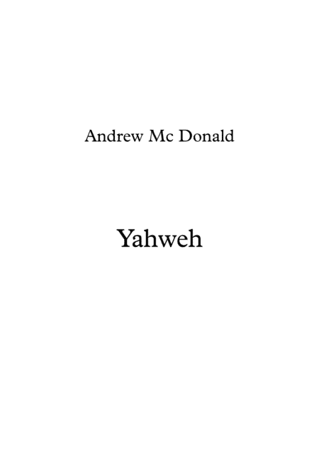Yahweh
