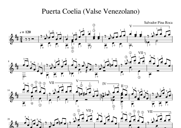 Puerta Coelia (Venezuelan waltz)