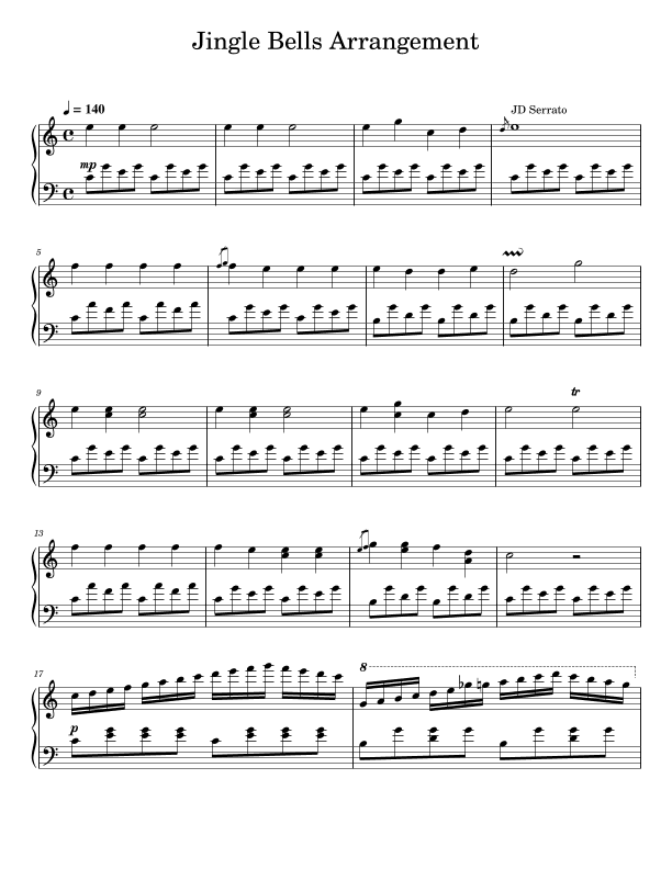 Jingle Bells Classical Arrangement (arr. Kingviper)
