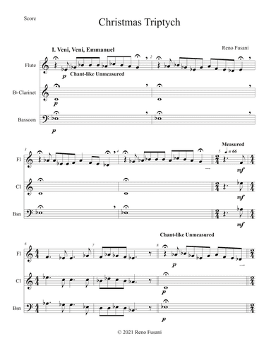Christmas Triptych (Woodwind Trio Version)