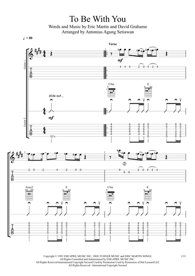 To Be With You (arr. Antonius Agung Setiawan)