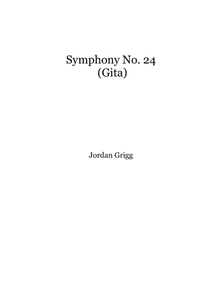 Symphony No.24 (Gita) Score and parts