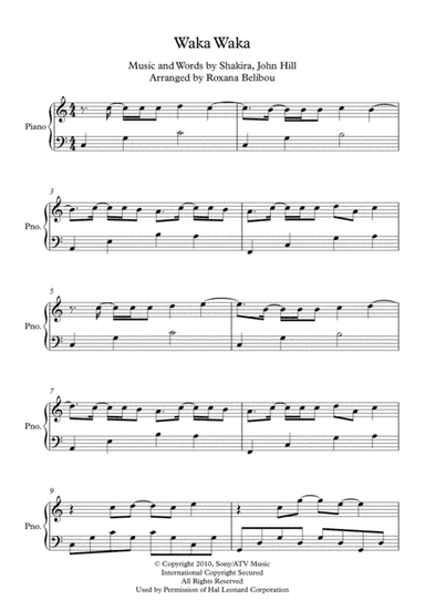 Waka Waka (this Time For Africa) (arr. Roxana Belibou)