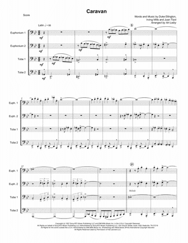 Caravan featured in SOPHISTICATED LADIES (arr. Art Leiby)