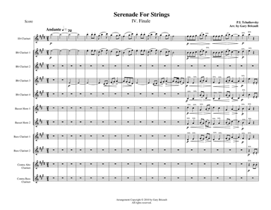 IV. Finale from Serenade For Strings (arr. Gary Bricault)
