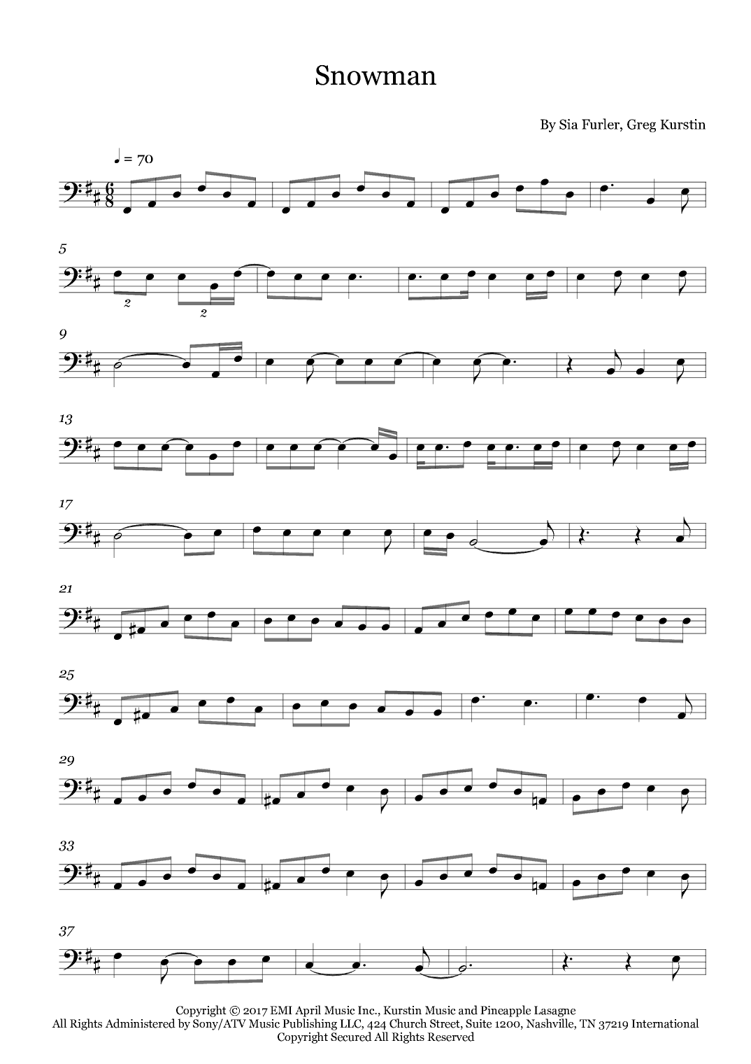 Snowman (arr. Fernanda Moura)
