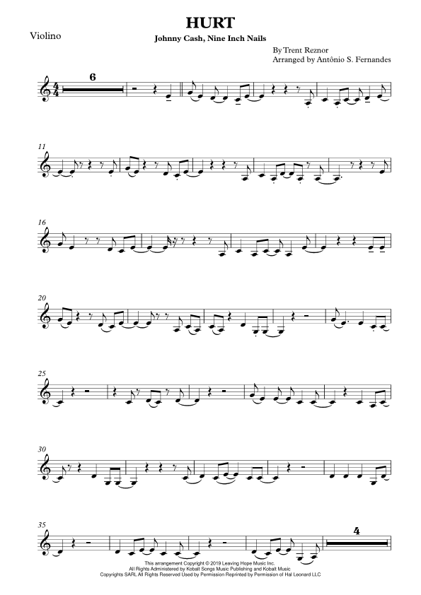 Hurt (arr. Antônio S. Fernandes)