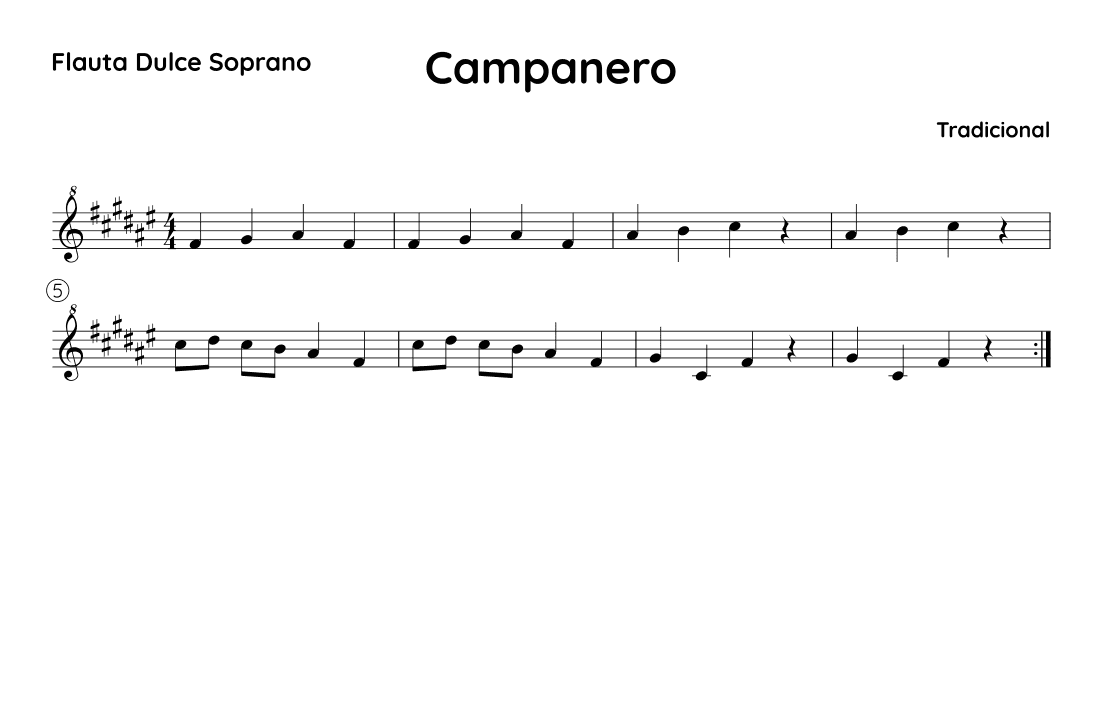 Campanero - F# (arr. SUZUME)