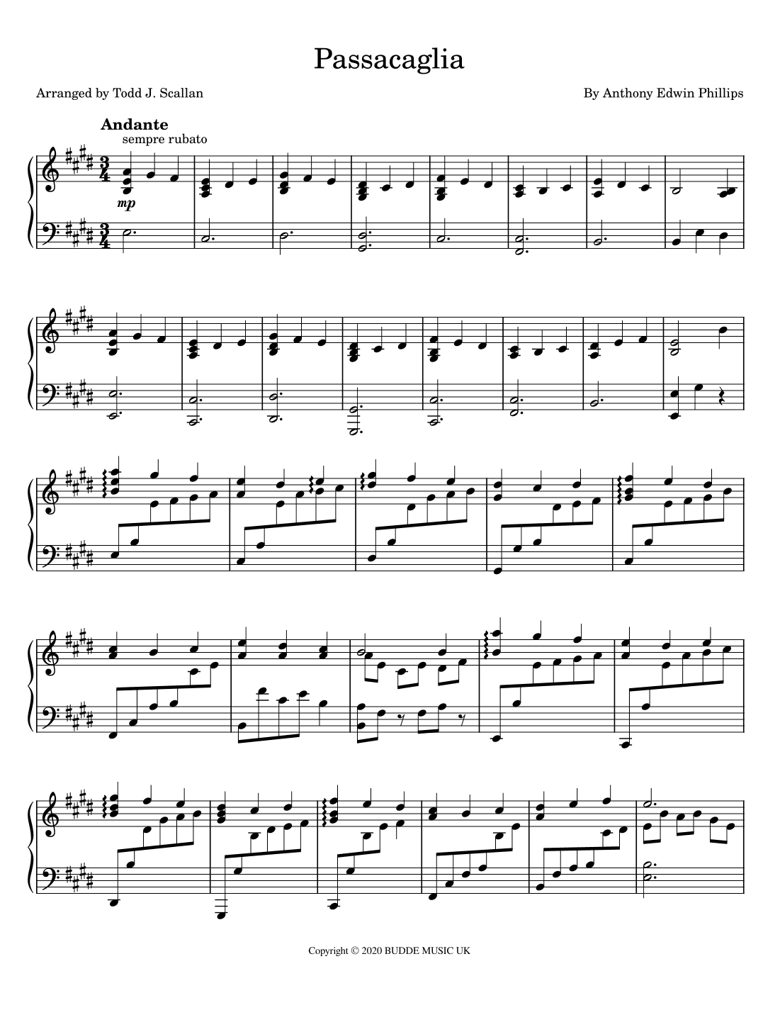 Passacaglia (arr. Todd J. Scallan)