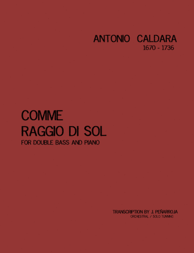 Comme raggio di sol (arr. Jose Peñarroja)