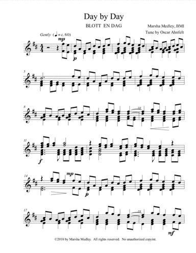 Day by Day (BLOTT EN DAG) (arr. Marsha Medley)