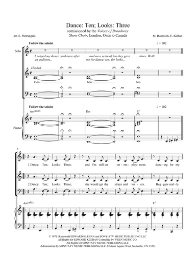 Dance: Ten; Looks: Three (arr. Scott Pietrangelo)