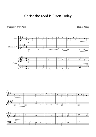 Christ the Lord is Risen Today (arr. André Nusa)