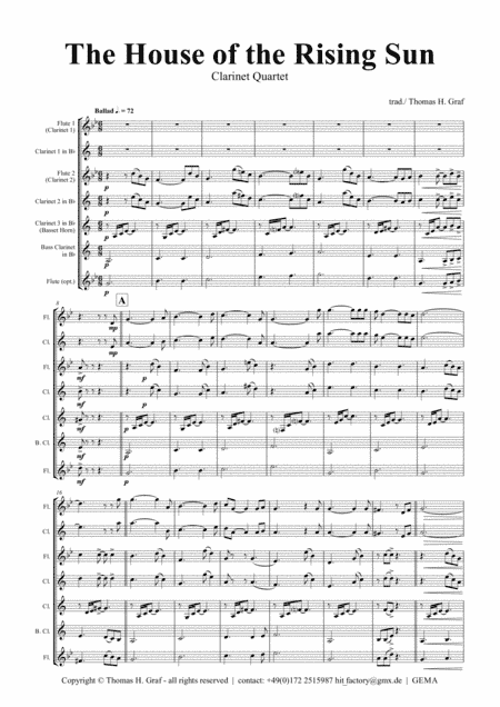 The house of the rising sun - Folk Song - Wind Ensemble (arr. Thomas H. Graf)