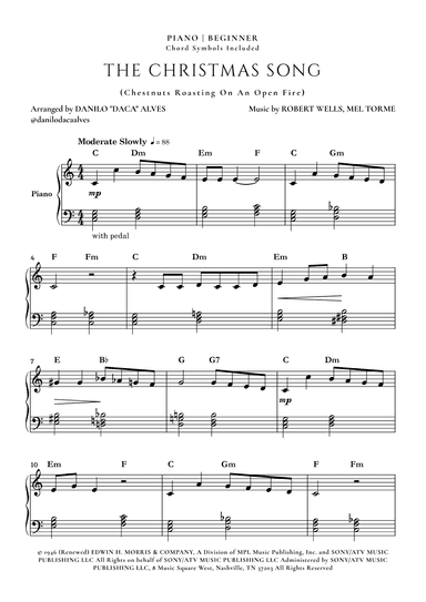 The Christmas Song (chestnuts Roasting On An Open Fire) (arr. Danilo "Daca" Alves)