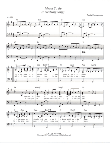 Meant To Be (A Wedding Song)