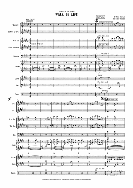 Walk Of Life (arr. Daryl McKenzie)