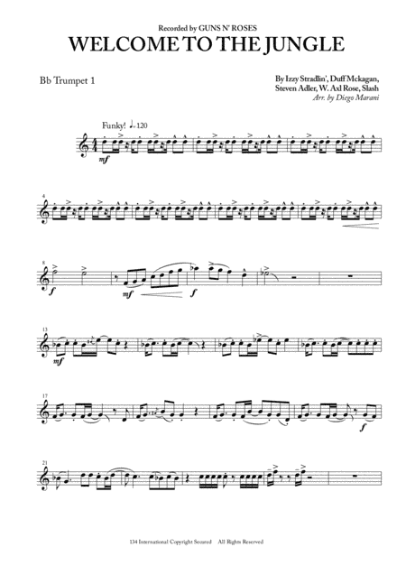 Welcome To The Jungle (arr. Diego Marani)