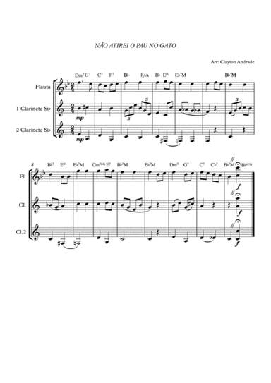 ATIREI O PAU NO GATO (arr. Arr: Clayton Andrade)