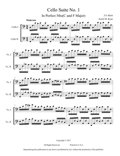 Cello Suite No. 1, BWV 1007: I. Prelude (arr. Justin M. Ryan)