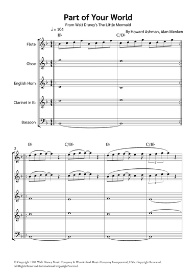Part Of Your World (reprise) (arr. Jackson Spindler)