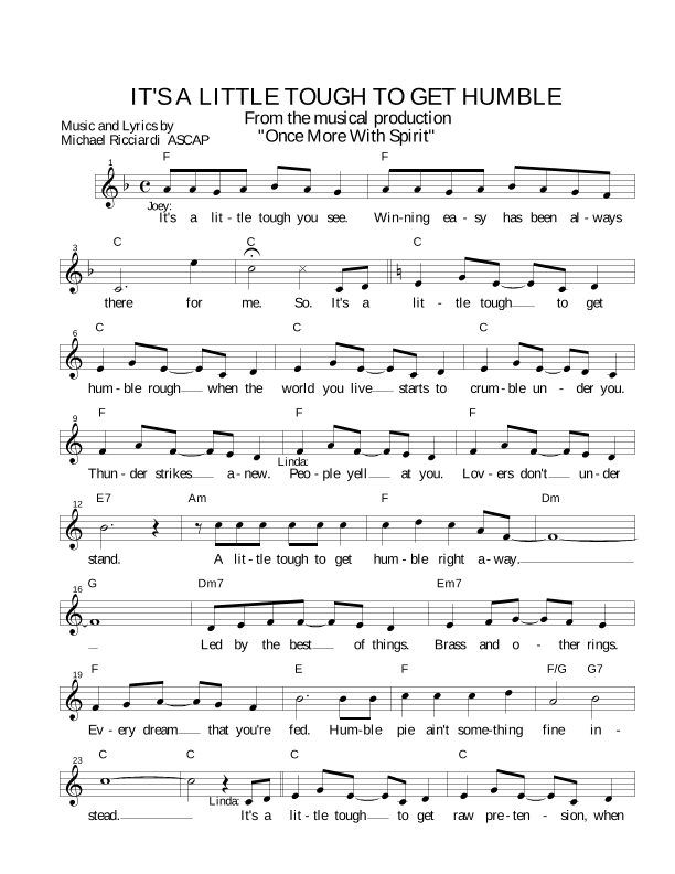 A LITTLE TOUGH TO GET   HUMBLE