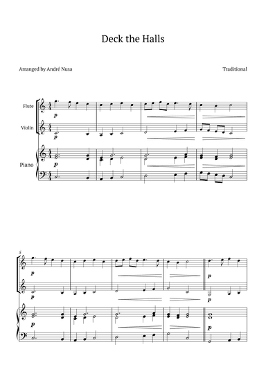 Deck the Halls (arr. André Nusa)