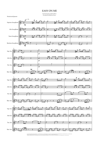 Easy On Me (arr. Matthew pyeon)