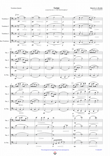 Largo (Dvorák -  New World Symphony) (arr. Josef STASTNY)