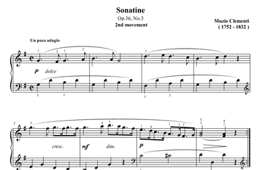 Clementi Sonatina in C Major Op.36 No.3 (2nd movement) (arr. Ben Choupak)