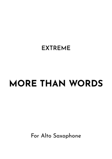 More Than Words (arr. Jireh J.)