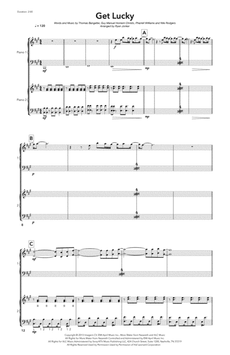 Get Lucky (arr. Ryan Jonker)