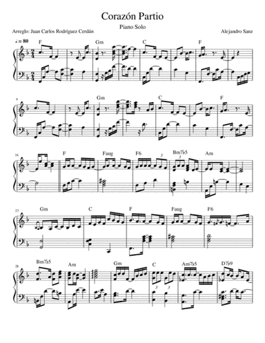 Corazon Partio (arr. Juan Carlos Rodriguez Cerdan)