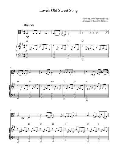 Love's Old Sweet Song (arr. Kaiserin Rebecca)