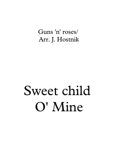 Sweet Child O' Mine (arr. Jernej Hostnik)