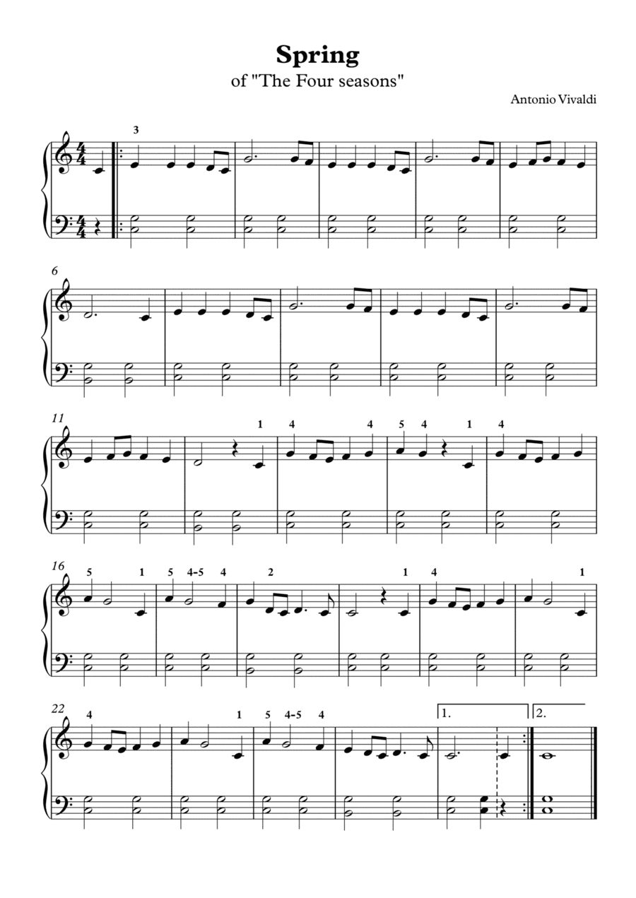 Spring of "The four Seasons" (arr. Gabriel Oliveira)