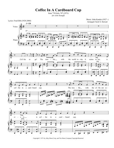 Coffee (in A Cardboard Cup) (arr. Scott S. Stewart)