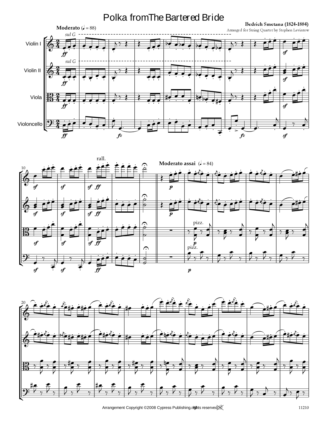 Polka from "The Bartered Bride" (arr. Stephen Levintow)