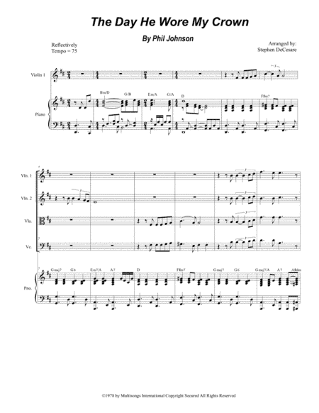 The Day He Wore My Crown (arr. Stephen DeCesare)