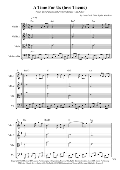 A Time For Us (love Theme) (arr. Wesley S. SIlva)