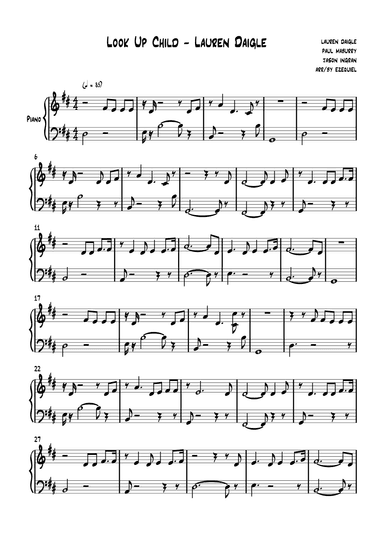 Look Up Child (arr. by ezequiel)