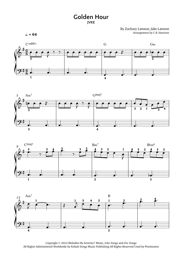 Golden Hour (arr. C. B. Harrison)