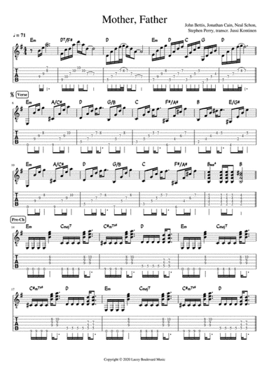 Mother Father (arr. Jussi Kontinen)