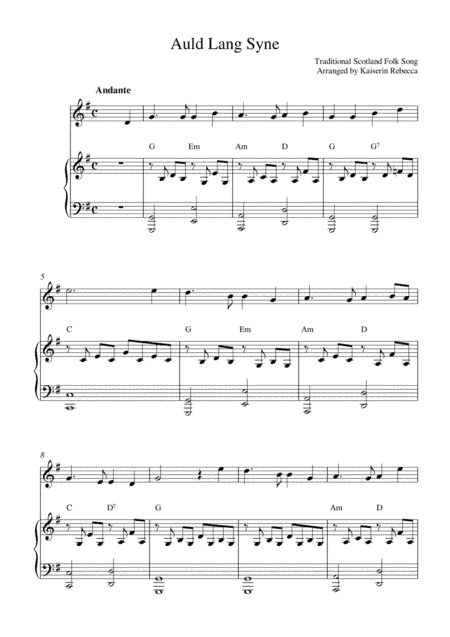 Auld Lang Syne (arr. Kaiserin Rebecca)