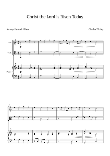 Christ the Lord is Risen Today (arr. André Nusa)